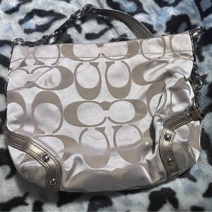 Vintage Coach Gold Large Hobo Shoulder Bag